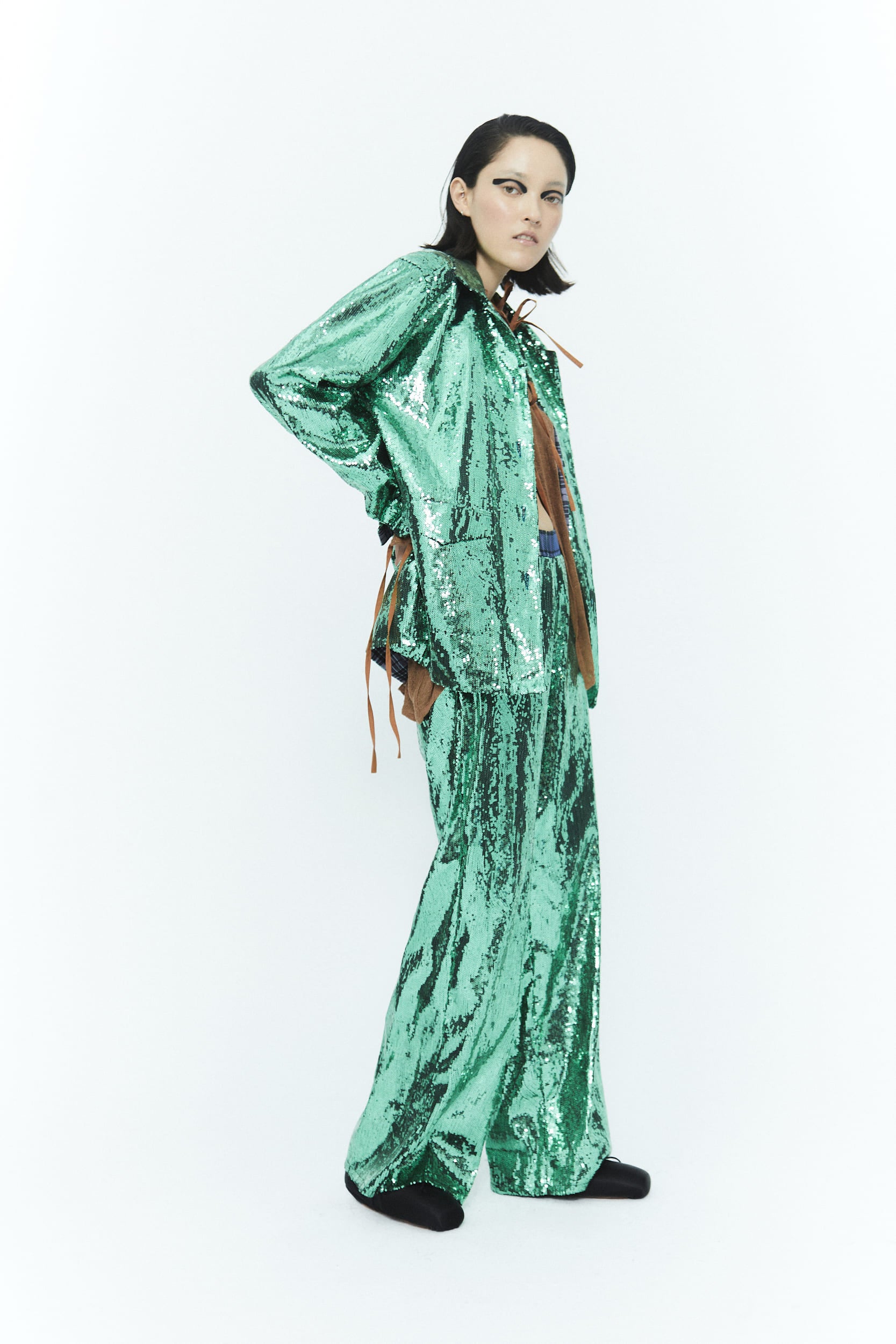 Trousers Slow Sparkling Green